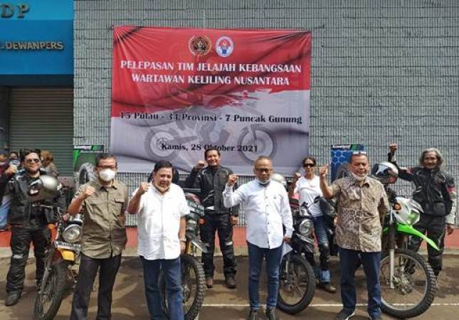 Tim Jelajah Kebangsaan Wartawan Persatuan Wartawan Indonesia Siap Jelajah Nusantara