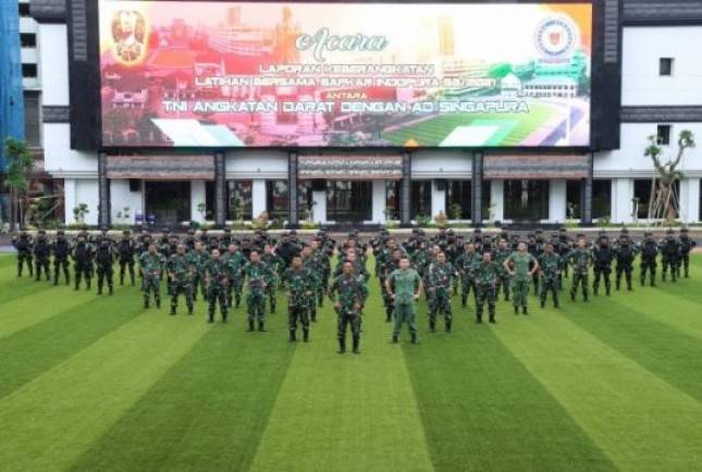 50 Prajurit TNI AD Ikuti Latihan Bersama ke Singapura