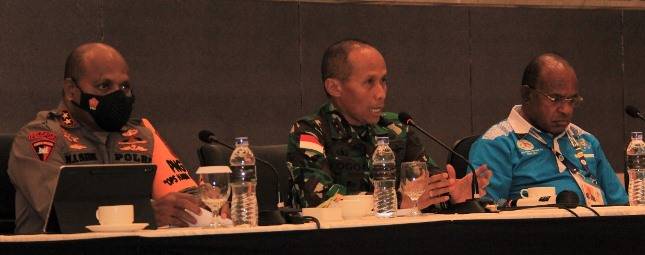 Bahas Kunjungan Wapres RI dan Pembukaan Peparnas XVI, Pangdam Cenderawasih : Sinergitas Semua Pihak Adalah Kunci Utama Kesuksesan