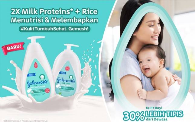 Johnson&rsquo;s&reg; Milk+Rice dengan Formula Baru Kini Hadir di Indonesia
