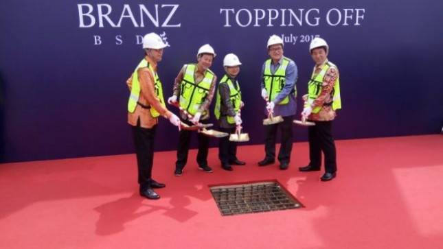 Tokyu Land Gelar Topping Off Branz BSD Tahap Pertama