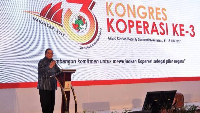 Kongres ke-3 Koperasi, Menkop Berharap Koperasi Bisa Sejajar BUMN dan Swasta