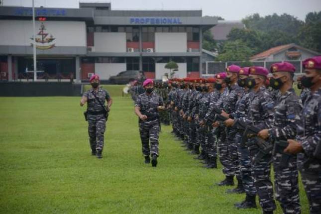 Dankormar Mayjen Mar Suhartono Buka Kursus Penanggulangan Teror Aspek Laut TA 2021