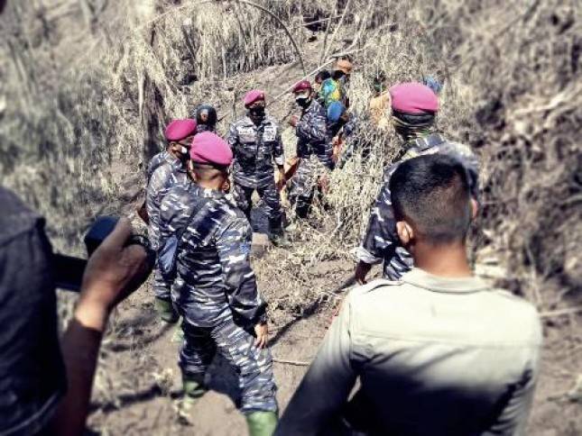 Satgas TNI AL Temukan Jenazah Korban Erupsi Semeru Lumajang