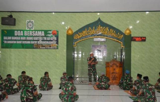 Peringati Hari Juang TNI AD Ke-76, Korem 174ATW Merauke Gelar Doa Bersama