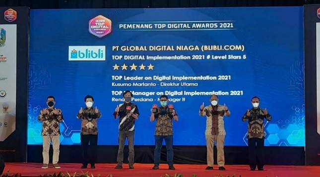 Blibli Sukses Raih Tiga Penghargaan di Ajang Top Digital Awards 2021