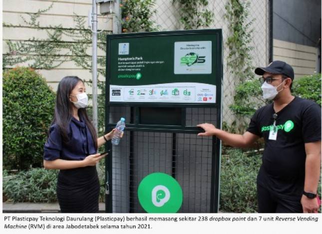 Plasticpay Targetkan Pasang 800 Dropbox Sampah Botol Plastik di 2022, Upaya Dorong Percepatan Ekonomi Sirkular di Indonesia