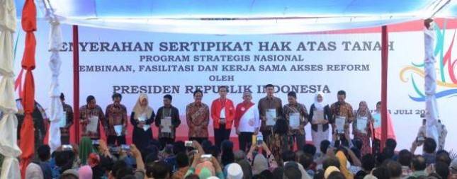 Presiden Jokowi Berharap Adanya Sertifikat Tanah Selesaikan Sengketa Lahan