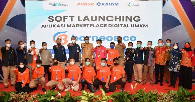 Fasilitasi UMK di Pasar Digital, PKT Launching Marketplace Borneos.co