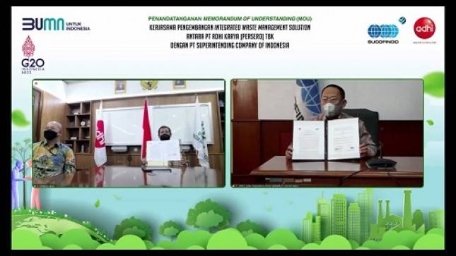 Sinergi BUMN! Kolaborasi ADHI dan SUCOFINDO dalam Mengelola Limbah Terintegrasi