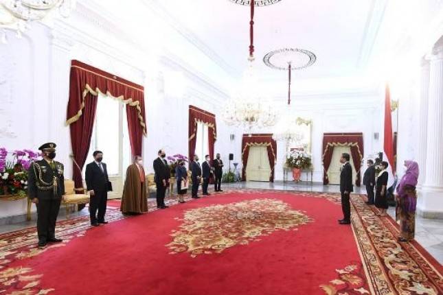 Presiden Jokowi Terima Surat Kepercayaan Enam Duta Besar Negara Sahabat
