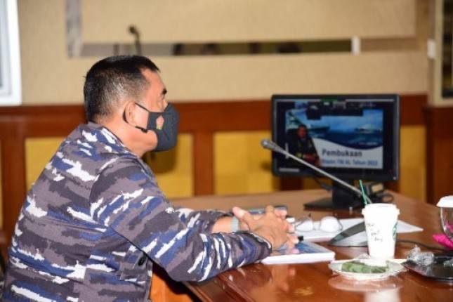 Dankormar Mayjend  TNI (Mar) Widodo Dwi Purwanto Menghadiri Rapim TNI AL  2022 