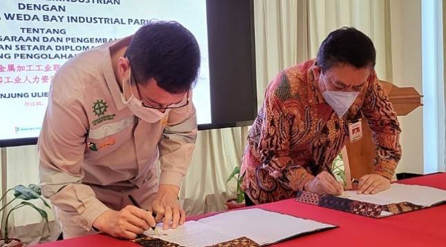 Teken Kerja Sama dengan IWIP, Kemenperin Siap Telurkan SDM Kompeten Industri Pengolahan Logam