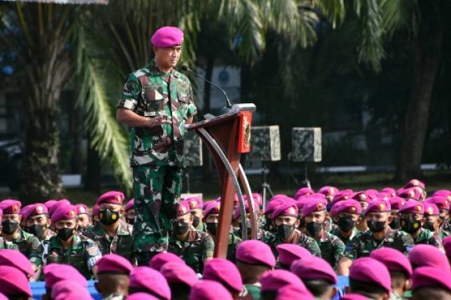 Dankormar Mayor Jenderal TNI (Mar) Widodo Dwi Purwanto: Tugas Kita Siap Bertempur Bela Kedaulatan Negara