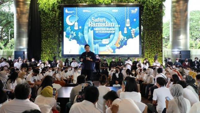 Menteri BUMN Motivasi Milenial TelkomGroup Hingga  Santunan 1.000 Anak Yatim