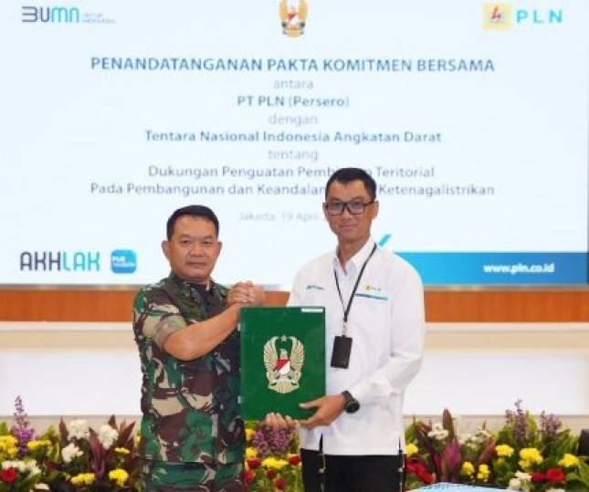 TNI AD Rangkul PLN Terkait Penguatan Pembangunan Infrastruktur