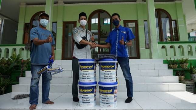 Aquaproof #SebarKebaikan Paket Buka Puasa dan Bantuan Cat Berlapis
