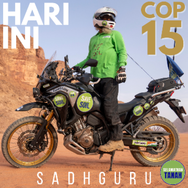 Sadhguru akan Berpidato di Depan Para Pemimpin Politik dari 195 negara di COP15 UNCCD