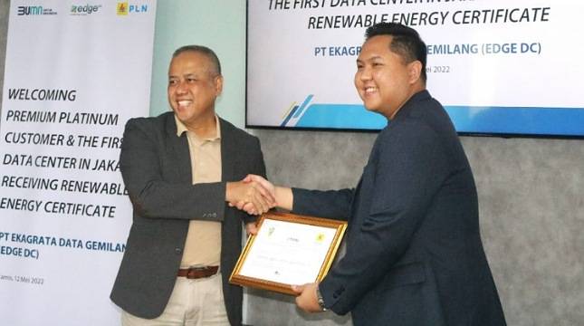 Komitmen Dukung Netralitas Karbon, EDGE DC jadi Data Center Pertama di Jakarta Gunakan REC dari PLN
