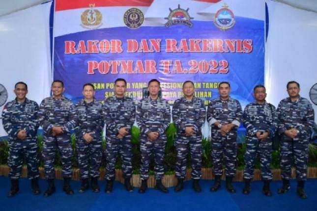 Komandan Pasmar 2 Ikuti Rakor dan Rakernis Potmar TA. 2022 di Bali