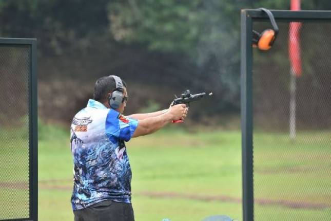 WaDan  Korps Marinir Brigadir Jenderal TNI (Mar) Endi Supardi Juara 1 Lomba Menembak KASAU Cup 2022