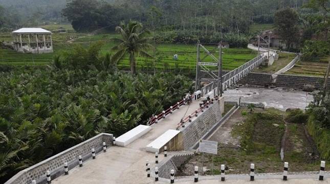 Kementerian PUPR Rampungkan Pembangunan Tiga Jembatan Gantung di Jawa Tengah