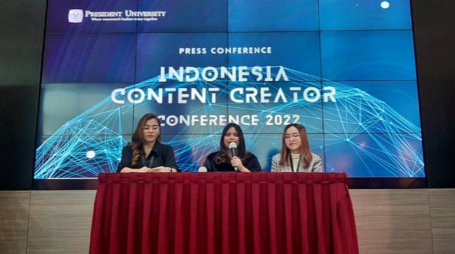 Dukung Pengembangan Kreativitas Anak Muda, President University Siap Gelar Indonesia Content Creator Conference 2022