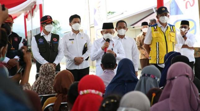 Tinjau Pembangunan Huntap di Lumajang, Wapres Ma'ruf Amin Minta Semua Rampung Dalam Tiga Bulan Kedepan