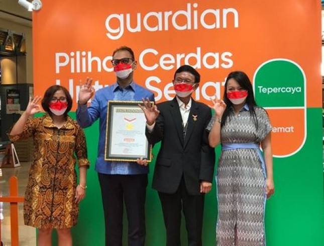 Guardian Mendapatkan Penghargaan MURI  untuk Kampanye  Pilihan Cerdas untuk Sehat