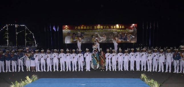 Dankormar Mayor Jenderal TNI (Mar) Widodo Dwi Purwanto Hadiri Pengukuhan Tambur Mayor GS Gita Jala Taruna AAL