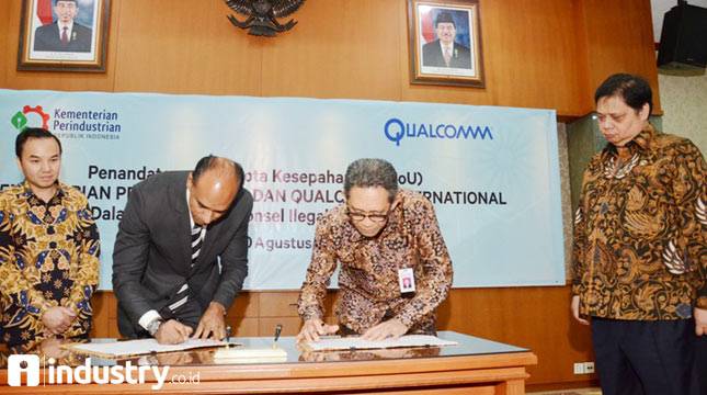 Lindungi Industri dan Konsumen, Kemenperin dan Qualcomm Teken MoU Berantas Ponsel Ilegal