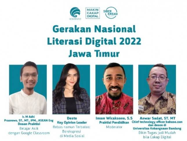 Kemkominfo Tingkatkan Pengetahuan Dampak Positif Media Sosial di Era Digital pada Program Webinar Gerakan Literasi Digital 2022