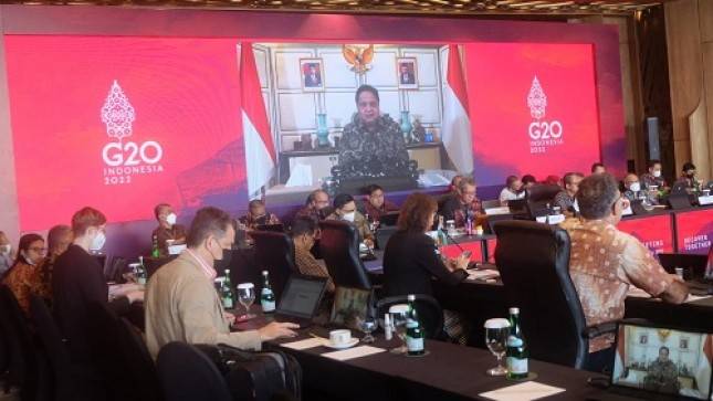 Tiga Anjuran Menteri Airlangga dalam Pertemuan Sherpa G20