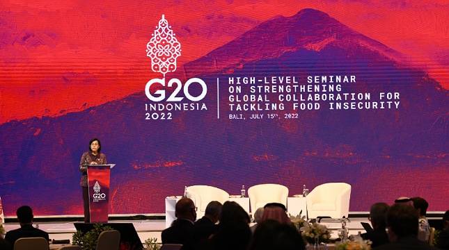 Di Seminar Tingkat Tinggi, Sri Mulyani Tekankan Pentingnya Kolaborasi Antar Negara dan Organisasi Internasional 