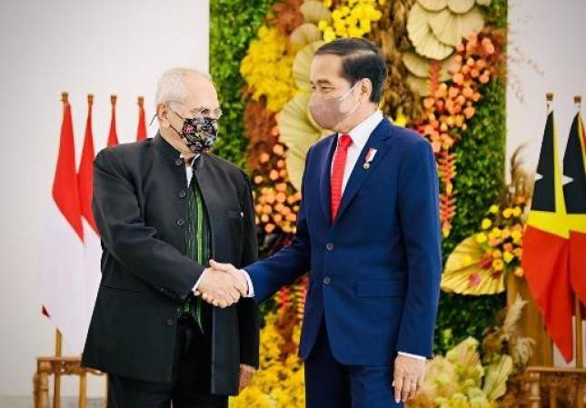 Presiden Jokowi Sambut Kunjungan Resmi Presiden Jos&eacute; Ramos-Horta di Istana Bogor