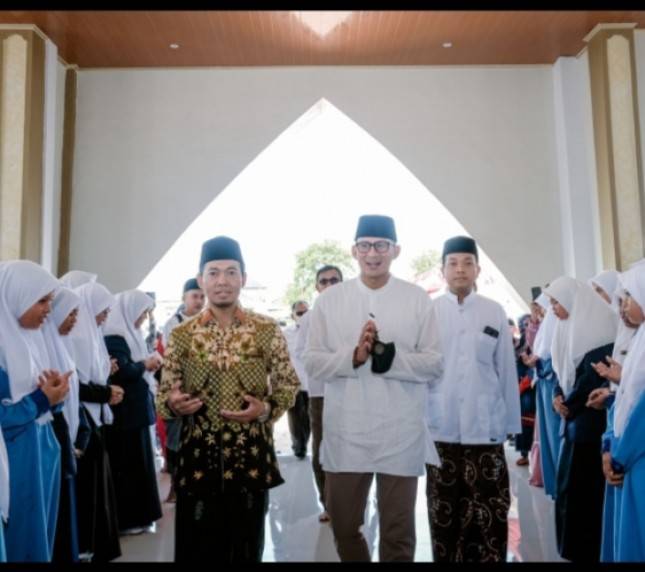 Sambangi Ponpes Hidayatussalikin, Sandiaga Uno Upayakan Cetak lebih banyak Santridigitalpreneur di Pangkalpinang Babel