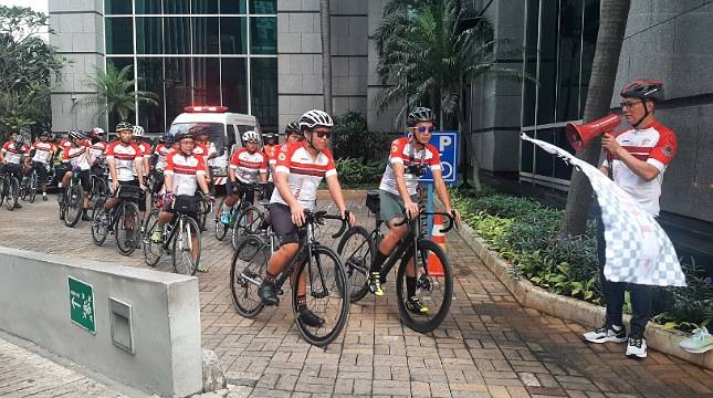 Rayakan HUT RI ke-77, BWJ Gelar Athlete Gowes dari Jakarta ke Tanjung Lesung 