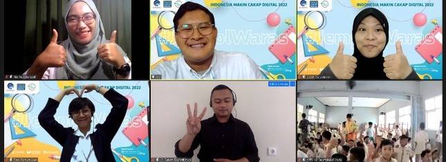 Webinar Makin Cakap Digital 2022 Tema Pelajar Berprestasi dan Beretika di Sosial Media