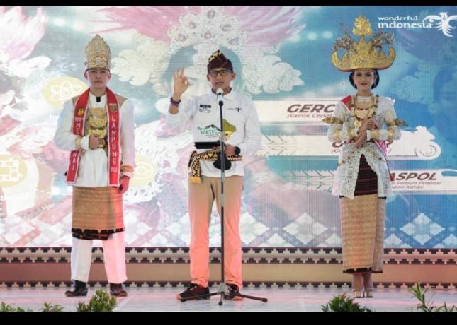Menparekraf Sandiaga Uno: Festival Krakatau 2022 Perkuat Terwujudnya Travel Pattern di Lampung