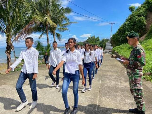 Personel Satgas Yonarmed 1 Kostrad Didaulat Jadi Penilai Lomba Baris Indah Pada HUT GPM ke-87