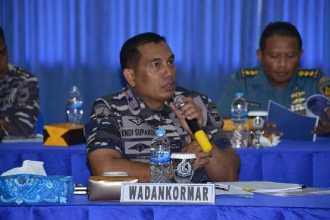 Wadankormar  Brigjen TNI (Mar) Endi Supardi Hadiri Presentasi Alutsista dan Kesenjataan Dari PT Pindad