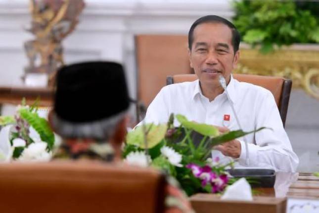 Presiden Jokowi dan Ketua Umum PP Muhammadiyah  Haedar Nashir Bicarakan Masalah Nasional