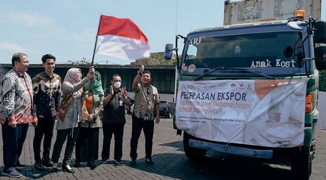 Kemenperin Lepas Ekspor Perdana Produk Singkong Beku Buatan IKM ke Curacao