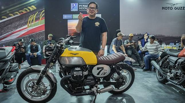 Builder Gearhead Monkey Garage Ini Pamer Moto Guzzi Hasil Kustomisasi di Kustomfest 2022
