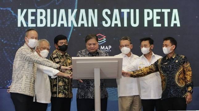 Hadiri Rakernas Kebijakan Satu Peta, Menteri PUPR Nyatakan Siap Akselerasi Pelaksanaan Kebijakan