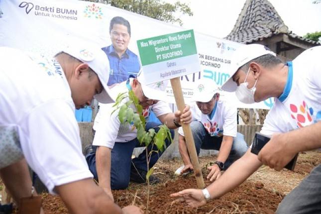 Dukung Realisasikan Net Zero Emission, Sucofindo Tanam 1066 Pohon di Bogor