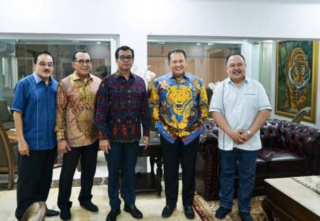 Terima Gubernur Lemhannas, Ketua MPR  RI Bahas Antisipasi Ancaman Krisis Global