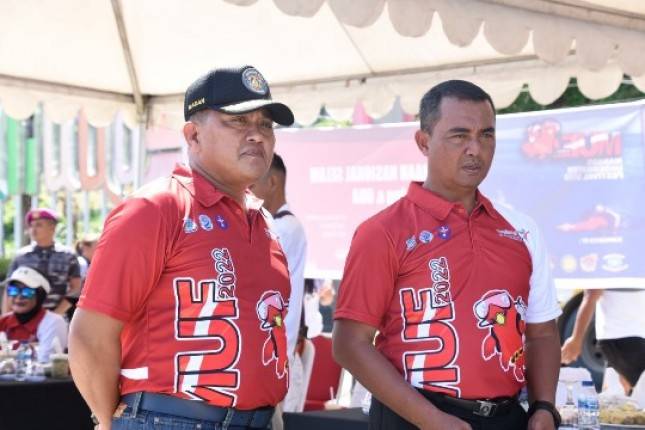 Dankormar Mayjend TNI (Mar) Widodo Dwi Purwanto Selaku Ketua Possi Buka Kejurnas Selam Finswimming Dan Orientssi Bawah Air (OBA)  2022
