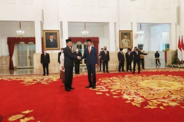 Presiden Jokowi Saksikan Pengucapan Janji Johanis Tanak sebagai Wakil Ketua KPK