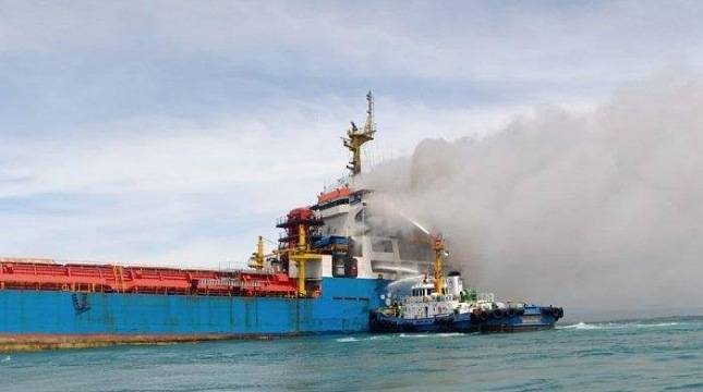 Begini Respon Cepat KIP Atas Kebakaran Kapal KM Abusamah yang Terbakar di Dermaga Miliknya